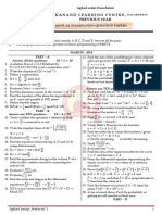 Annual Papers II PUC-2020 Maths