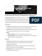 Routing and Switching The Backbone of Networks