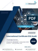 Online ESG Audit Training