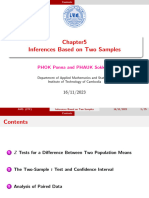 Chapter5 Infererence Based On Two Samples