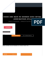 Creer Une Base de Donnee Avec Mysql