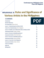 Module 3 - Rules and Significance of Visual Artists in The Philippines