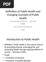 Public Health Concepts