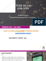 Etude de Cas 2024 - Ms2 Start-Up Management Et E-Commerce