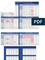 Morning Batch Edited Timetable 16th-21st September