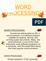 Word Processing