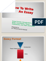 How To Write An Essay