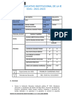 Proyecto Educativo Institucional de La Ie 0141