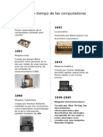 Línea de Tiempo de Las Computadoras