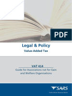 LAPD VAT G07 VAT 414 Guide For Associations Not For Gain and Welfare Organisations