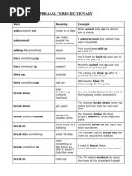 Phrasal Verbs Mini Dictionary