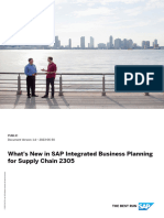 What's New in SAP Integrated Business Planning For Supply Chain 2305