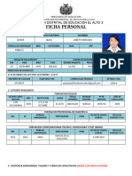 Ficha Personal en Blanco