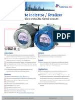 E110 Flow Rate Indicator Totalizer Datasheet