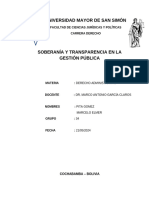 Soberanía y Transparencia en La Gestión Pública