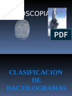 DACTILOSCOPIA 2022 Clasificacion y Subclasificacion