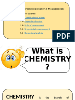 Chapter 1 Introduction - Matter & Measurements A