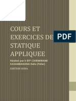 Cours Et Exercices Corrigé de La Statique Appliquée