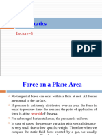 Lecture 3 Fluid Statics