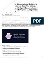 Creating Intelligent Conversations Building A Chatbot With Angular and OpenAI in Node - Js