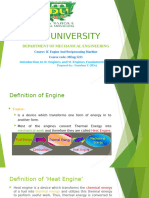 Introduction To IC Engines and IC Engines Fundamentals