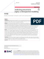 A Nomogram Predicting Pneumonia After Cardiac Surgery: A Retrospective Modeling Study