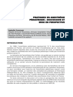 Pratiques en Anesthésie Pédiatrique - Discussion Et Mise en Perspective