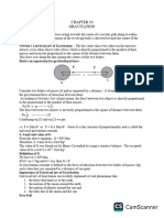 Gravitation Notes - 2