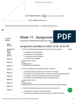 Week 11: Assignment 11: Assignment Submitted On 2024-10-09, 22:43 IST