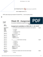 Week 08: Assignment 08: Assignment Submitted On 2024-09-11, 20:18 IST