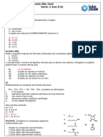 Lista de Exercício - Orgânica (2024 - 2 Ano)