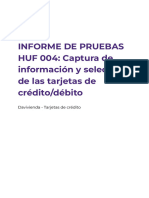 HUF 004 - Captura de Información y Selección de Las Tarjetas de Crédito - Débito