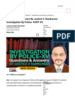 Questions & Answers by Justice v. Ramkumar - Investigation by Pol