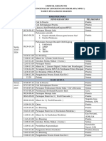 Jadwal Kegiatan Mpls TP 2024