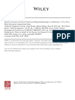 Identity Processes and Parent-Child and Sibling Relationships in Adolescence A Five-Wave Multi-Informant Longitudinal Study