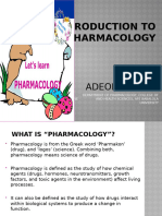 Intro To Pharmacology