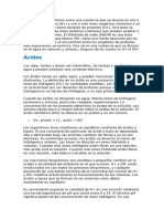 Un Ácido Puede Definirse Como Una Sustancia Que Se Disocia en Uno o Más Iones Hidrógeno