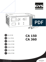 Manual de Instrucciones GYS CA 150