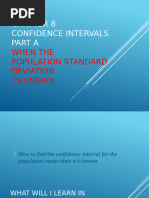 Notes CH 8 Part A Confidence Intervals