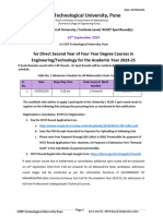 SPOT Round Notice Direct Second Year B.tech