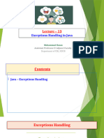 Lecture 13-Exception Handling