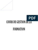 Gestion de La Formation