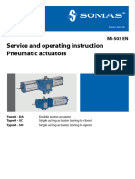 Service and Operating Manual Pneumatic Actuator, Mi-503EN