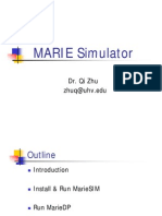 MARIE Simulator MARIE Simulator: Dr. Qi Zhu Zhuq@uhv - Edu