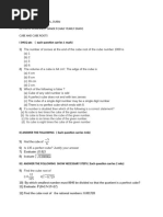 Revision Worksheet (HY) Cube and Cube Roots gr8