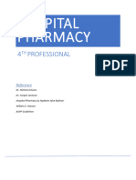 Hospital Pharmacy: 4 Professional