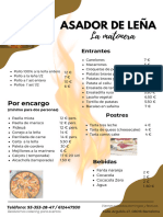 Flayer Asador de Leña