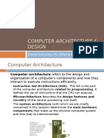 Computer Architecture & Design-Slides