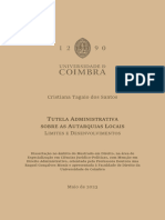 Tutela Administrativa Sobre As Autarquias