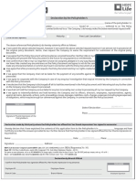 Policy Document Waiver Form